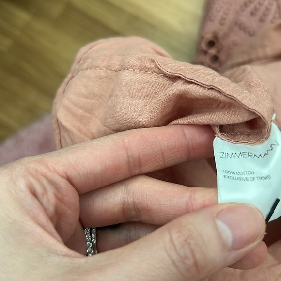 ZIMMERMANN JASPER FAN SKIRT IN NUDE - Picture 9 of 9